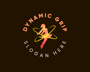 Gymnast Fitness Entertainment logo design