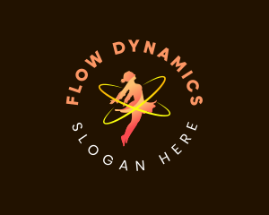 Gymnast Fitness Entertainment logo design