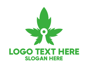 Weed Leaves Drug Logo