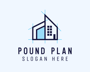 Blue House Plan logo