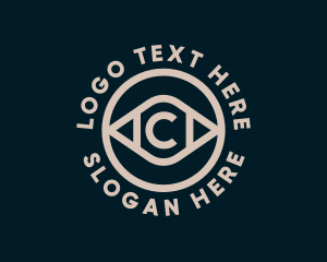Optical Eye Letter C logo