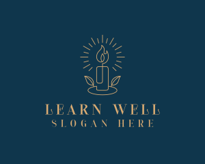 Candle Spa Wellness logo design