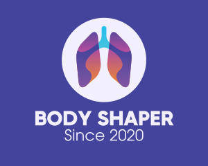 Gradient Respiratory Lungs logo design