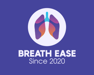 Gradient Respiratory Lungs logo design