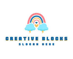 Creative Cloud Rainbow logo design