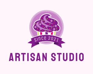 Colorful Muffin Emblem  logo design