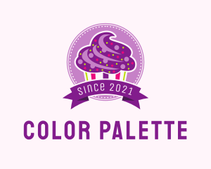 Colorful Muffin Emblem  logo design