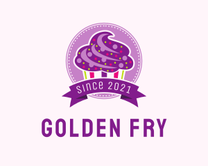 Colorful Muffin Emblem  logo design