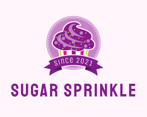 Colorful Muffin Emblem  logo design