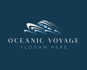 Yacht Boat Travel Voyage logo design