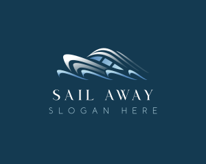 Yacht Boat Travel Voyage logo design