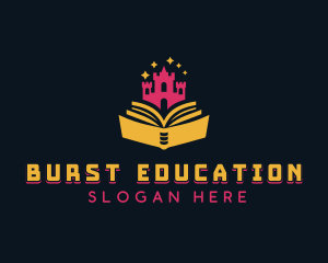 Educational Castle Book logo design