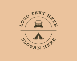 Camping Trip Tent Vehicle logo