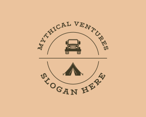 Camping Trip Tent Vehicle Logo