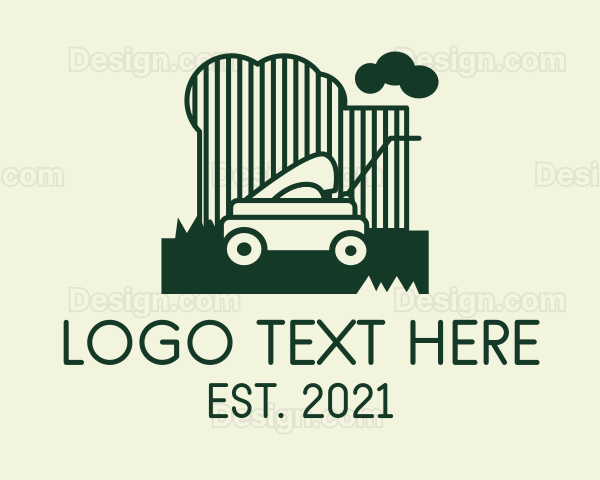 Lawn Landscape Mower Logo