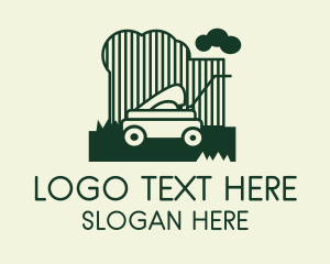 Lawn Landscape Mower Logo