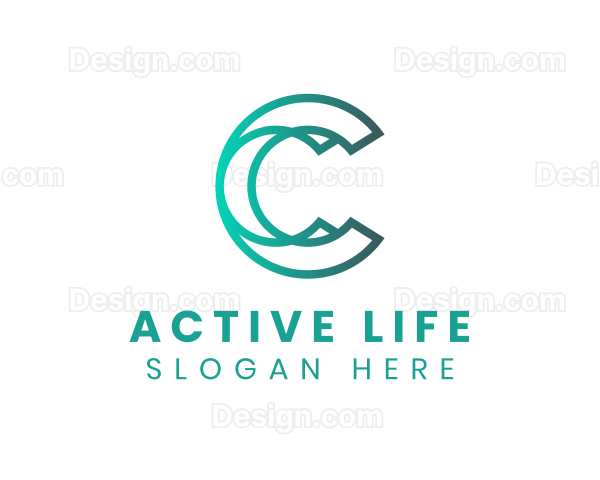 Modern Gradient Letter C Logo