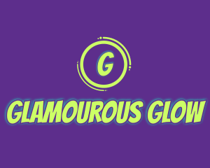 Glowing Comic Brand logo design