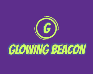 Glowing Comic Brand logo design