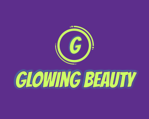 Glowing Comic Brand logo design