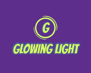 Glowing Comic Brand logo design