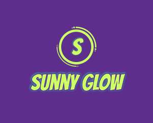 Glowing Comic Brand logo design