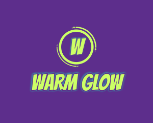 Glowing Comic Brand logo design