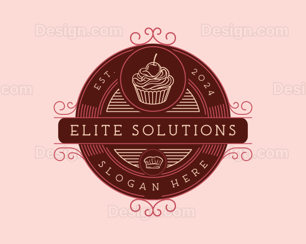 Cupcake Dessert Bakery Logo