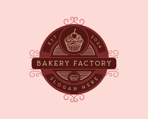 Cupcake Dessert Bakery logo design