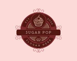 Cupcake Dessert Bakery logo design