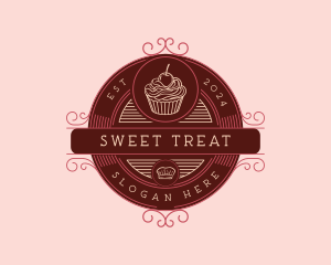 Cupcake Dessert Bakery logo design