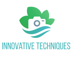 Eco Camera Nature Photography logo design