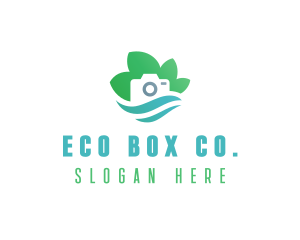 Eco Camera Nature Photography logo design