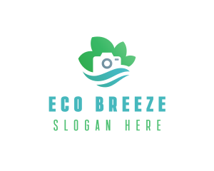 Eco Camera Nature Photography logo design