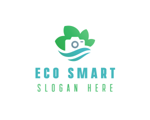 Eco Camera Nature Photography logo design