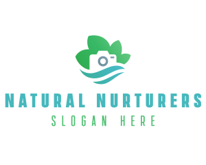 Eco Camera Nature Photography logo design