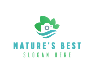 Eco Camera Nature Photography logo design