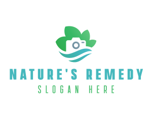 Eco Camera Nature Photography logo design