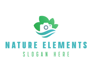 Eco Camera Nature Photography logo design