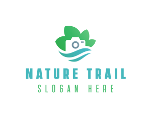 Eco Camera Nature Photography logo design