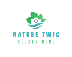 Eco Camera Nature Photography logo design