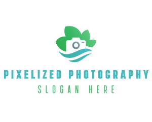 Eco Camera Nature Photography logo design