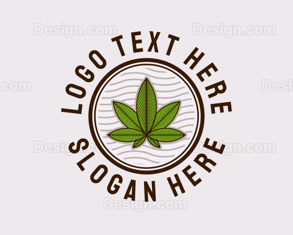 Medicinal Hemp Plant Logo