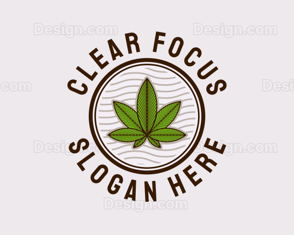 Medicinal Hemp Plant Logo