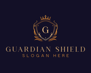 Laurel Crown Shield logo design