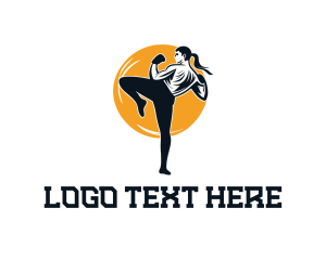 Karate Kickboxing Martial Arts logo