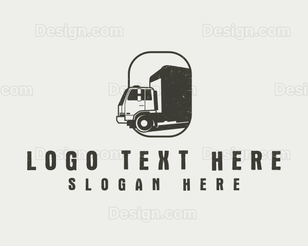 Freight Truck Logistics Logo