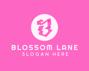 Pink Boutique Letter B logo design