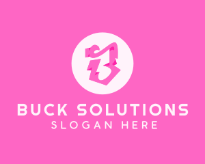 Pink Boutique Letter B logo design