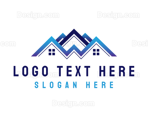 Roofing House Repair Logo